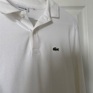 Lacoste BOY White Polo Shirt